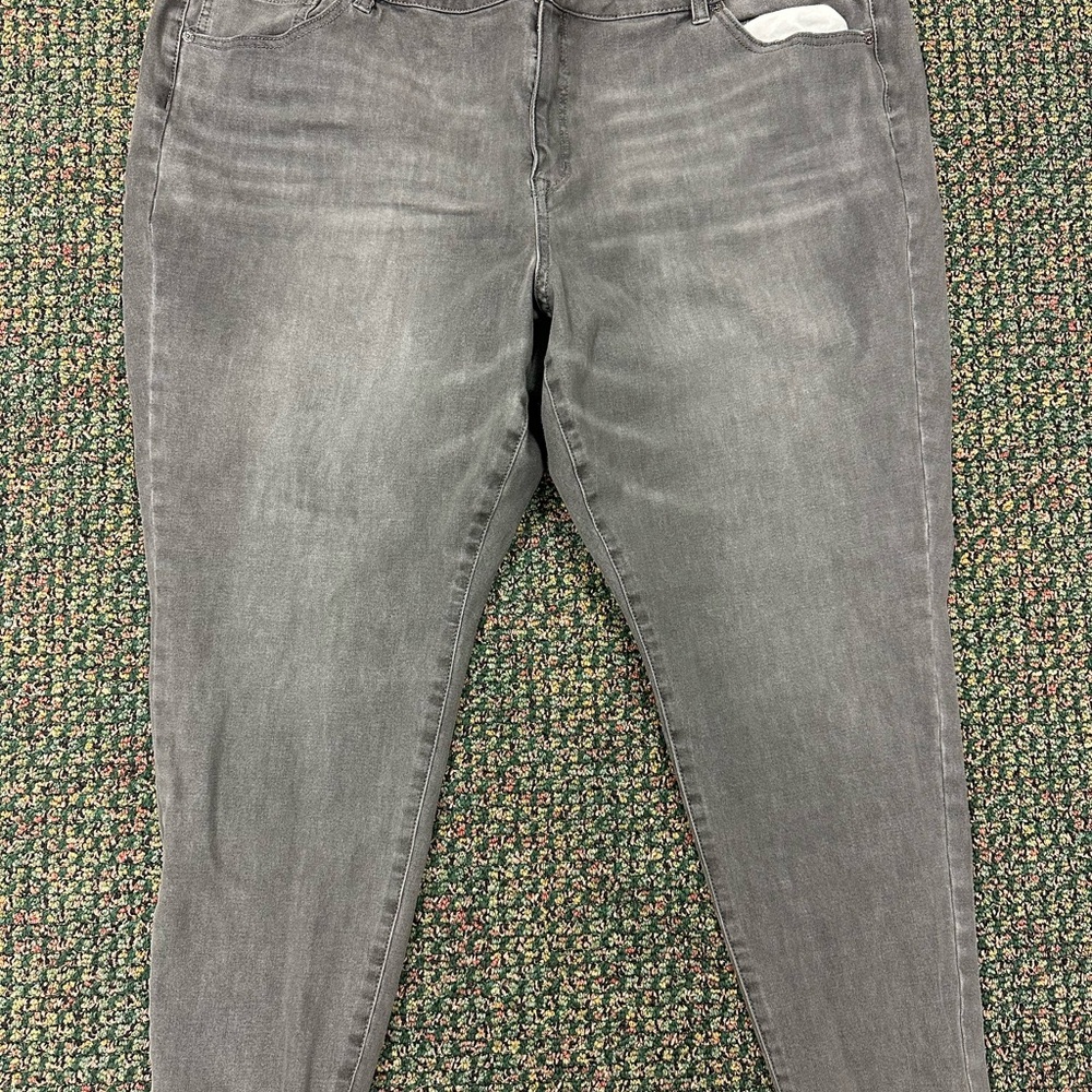 Lane Bryant Charcoal Skinny Jeans